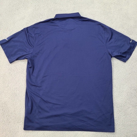 Nike Polo Shirt Men's XL Blue Golf Dri-Fit UV Protection Performance Adult - Picture 6 of 11